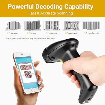 Tarawera Tera Barcode Scanner Wireless Versatile 2-in-1 (2.4Ghz