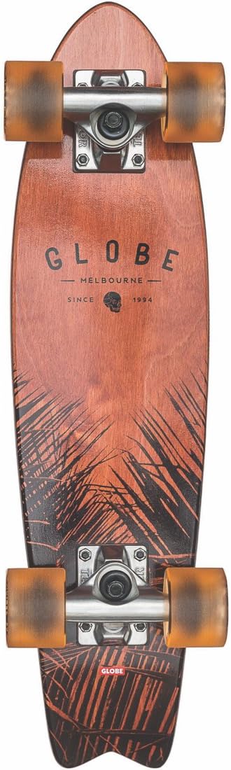 GLOBE Skateboards Bantam ST Evo Cruiser Complete Skateboard, Red Maple