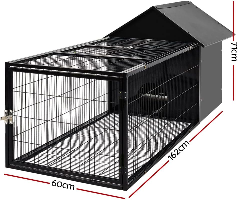 Rabbit Cage 162cm Hamster Guinea Pig Hutch Cages 162cm Indoor Outdoor Enclosure Pet Metal Carrier