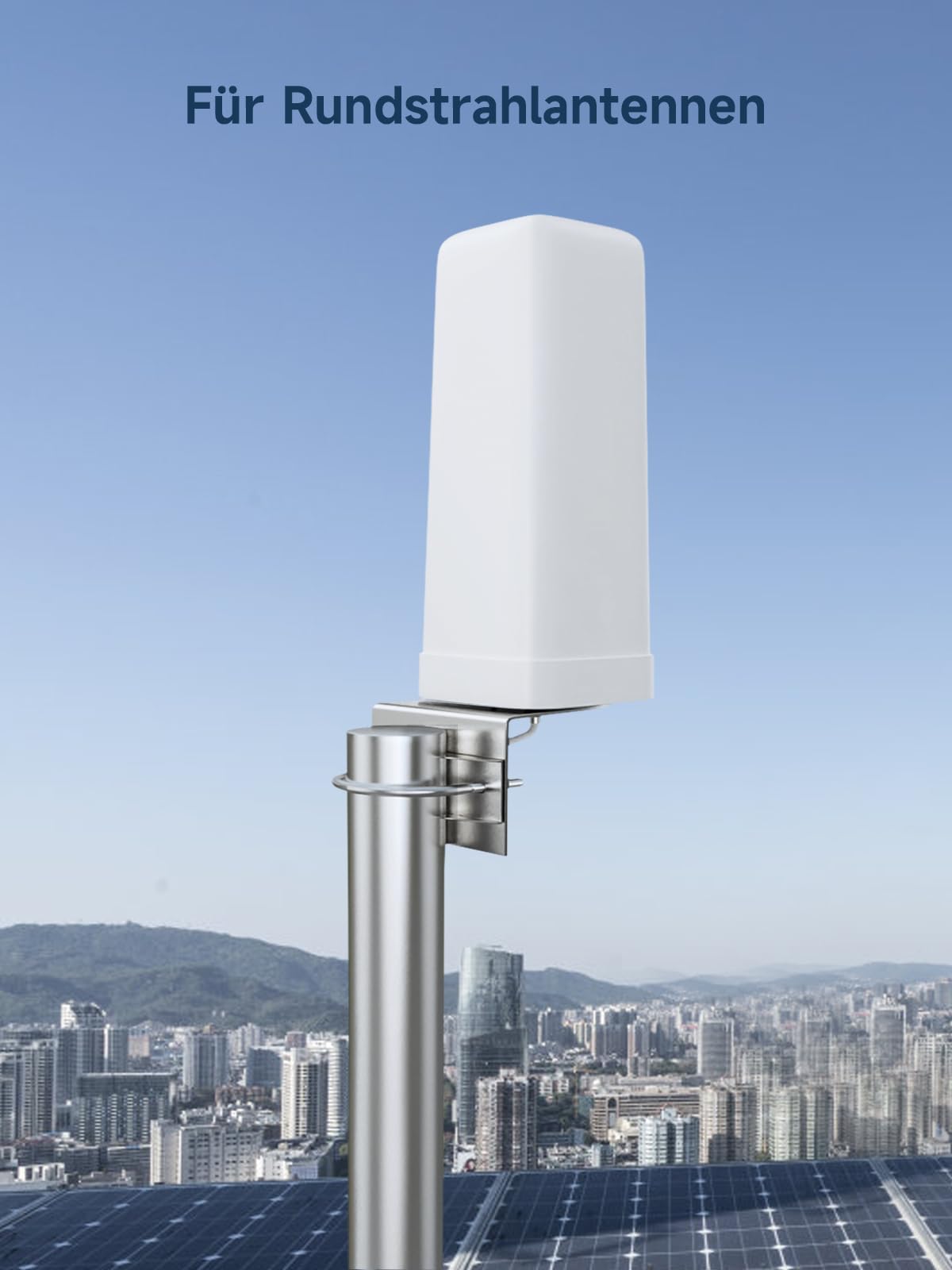 ANNTLENT Antennenmast Halterung L-Typ für Außenantenne-Universal 30cm Länge Außenantennen Mast für Handy-Signalverstärker Antenne/Satelliten Antenne Halterung
