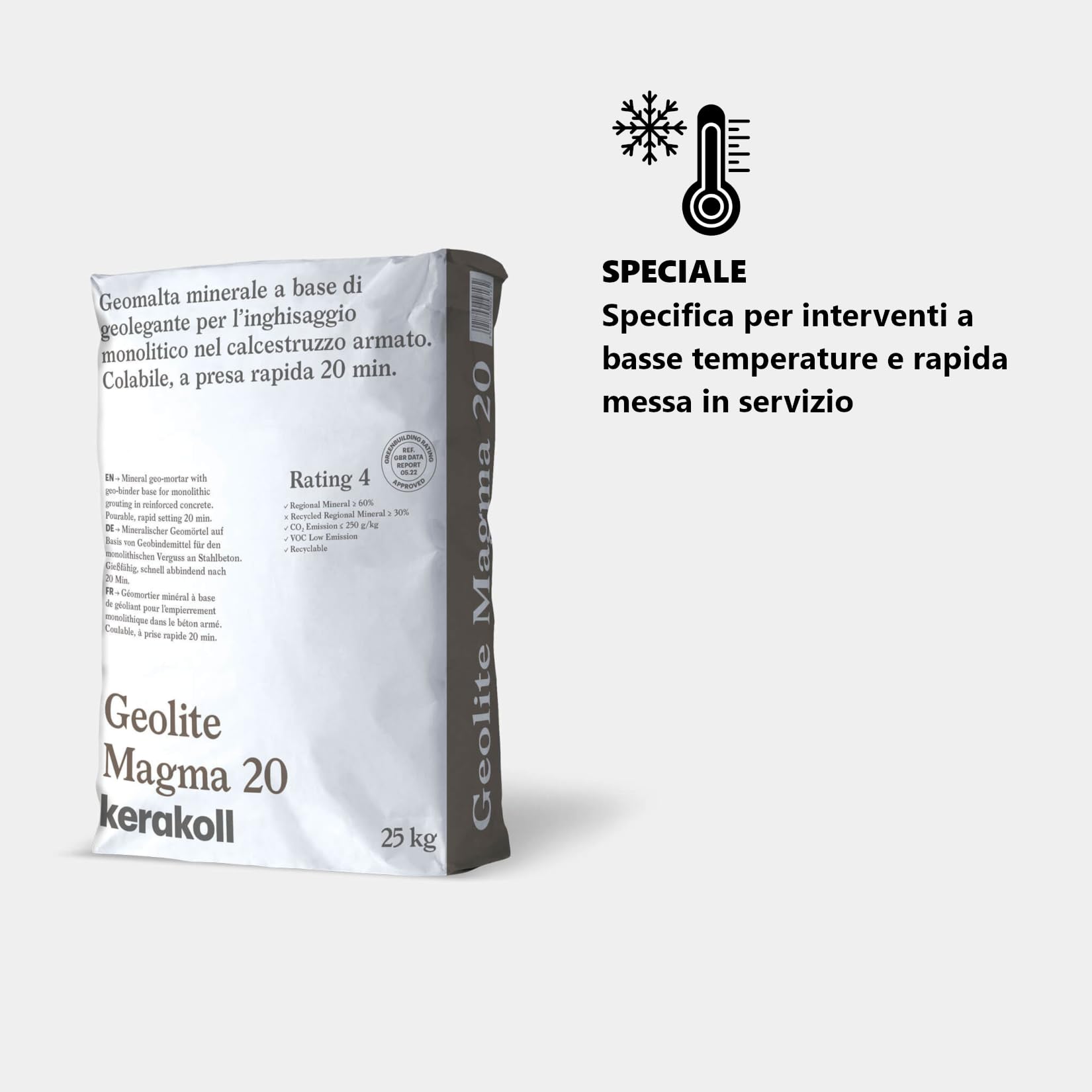 GEOLITE MAGMA 20 GRIGIO KG. 25 (189851)