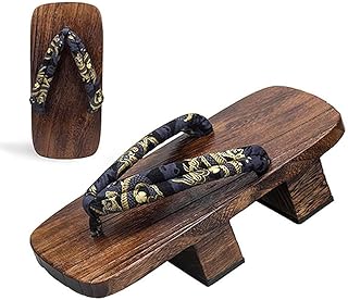 Geta Sandals Wooden Clogs, Geta Sandals Men Flip Flop Two-Teeth Japanese Traditional High Heel Slippers