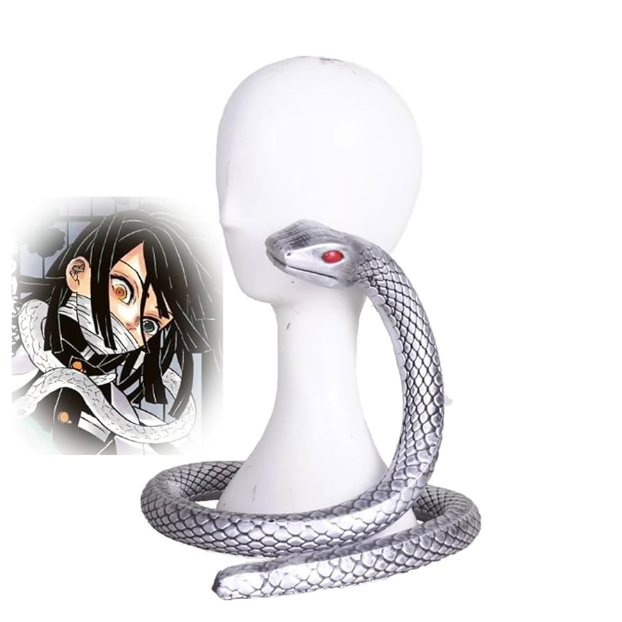 Amazon.co.jp: [CALMR] 伊黒小芭内 蛇柱 鏑丸 白蛇 PU製 115cm