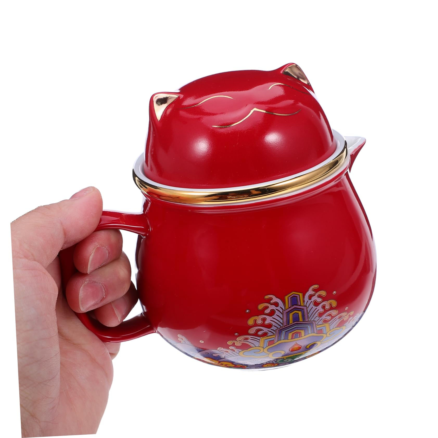 Mikinona Ceramiczny Do Herbaty z Kungfu i Filiżanki z Przenośną Torbą Kompaktowy i Łatwy Do Przenoszenia Idealny i Podróże