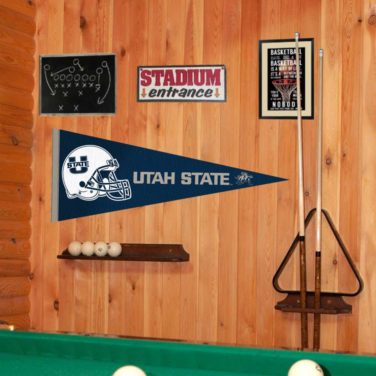 College Flags & Banners Co. Utah State Aggies Football Helmet Pennant