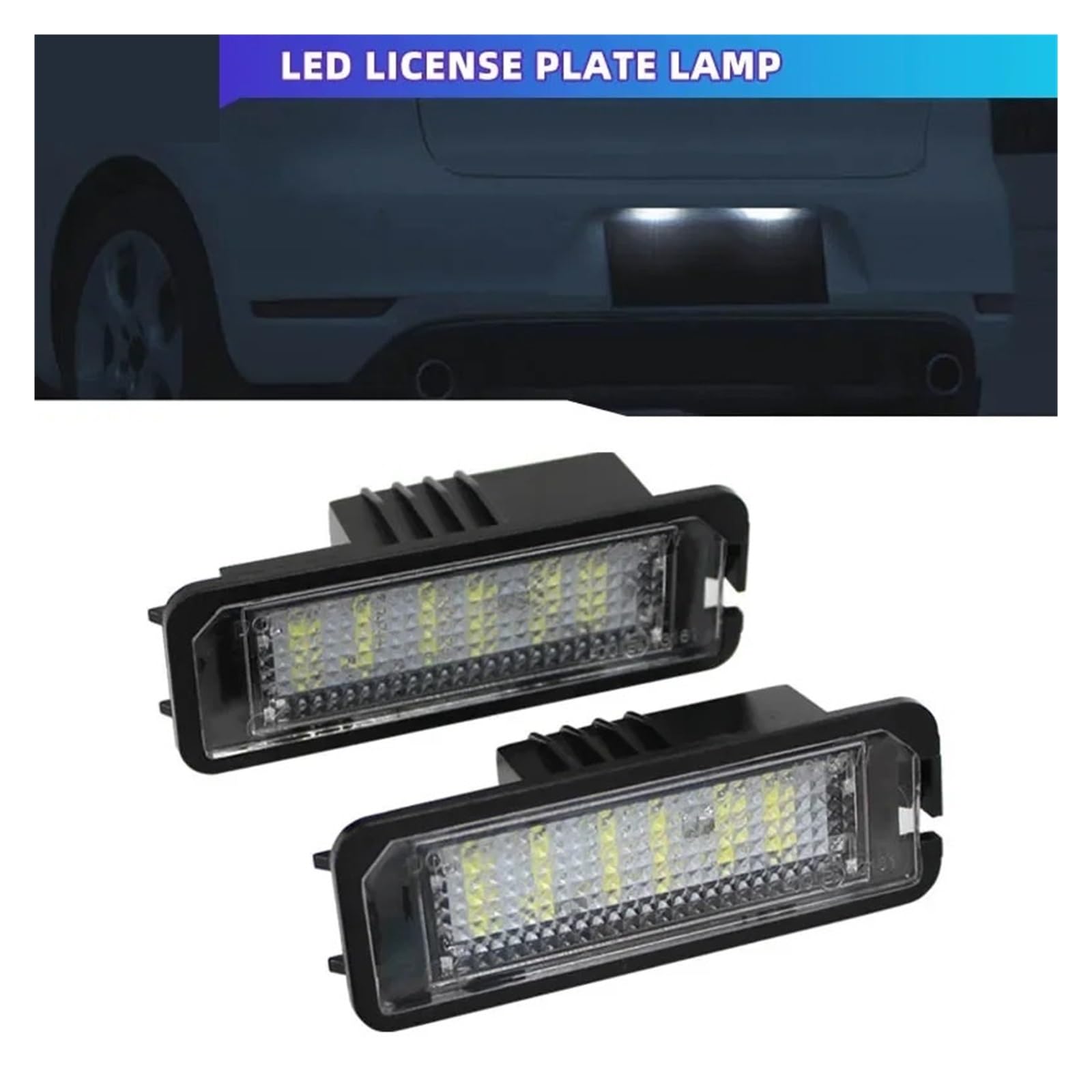 Iluminación De Matrícula Para Seat Altea XL Exeo LIMUSINE 2005-2013 2 Uds Conjunto De Luces LED Para Placa Matrícula Con Canbus