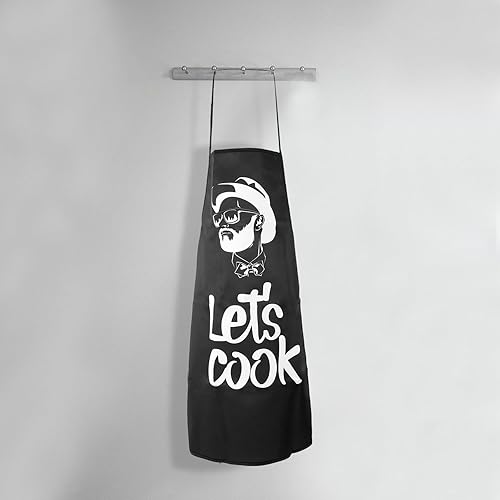 Miniatura 5 de Delantales negros de peluquería para estilistas, delantal de peluquería para mujeres y hombres, el pelo es mi vida. Delantal de estilista