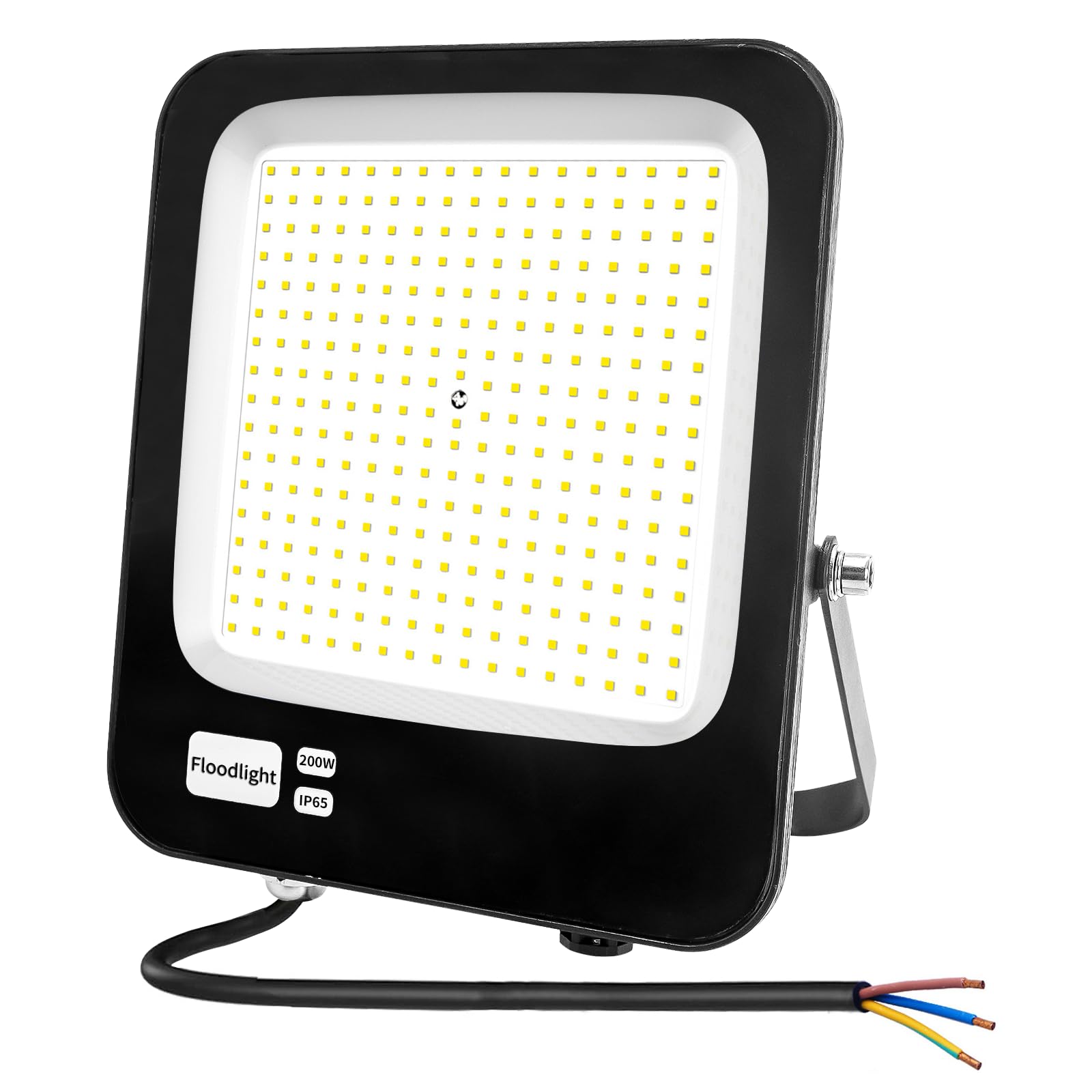 Projecteur LED Extérieur 200W,Fosingut Spot LED Extérieur IP66 Etanche Luminaire Exterieur de Sécurité,3000K Blanc Chaud Super Lumineux Eclairage Exterieur Murale pour Cour,Jardin,Garage,Patio,Entrée