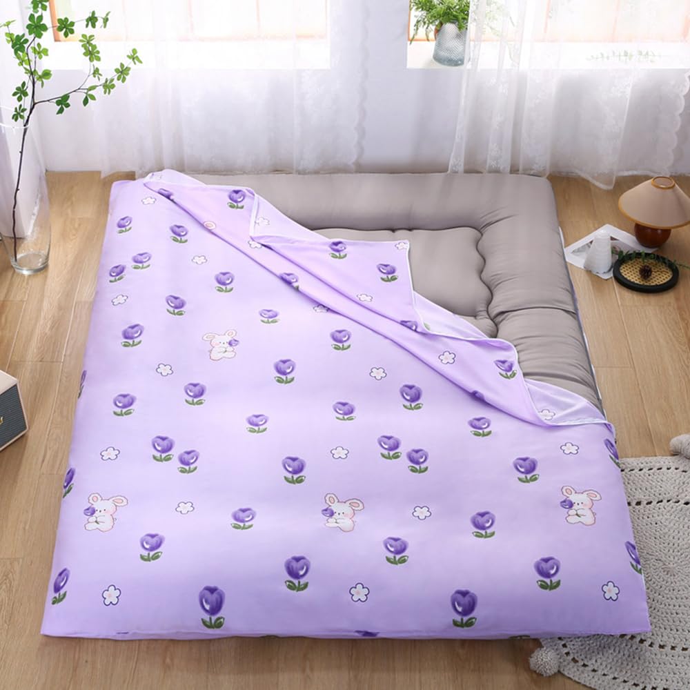D,100x200cm(Twin), Fundas De Colchón De Futon Grandes/Grandes La Cubierta De La Cama del Suelo Japonés Está Completamente Envuelta Colchón Plegable La Cubierta del Colchón Futon