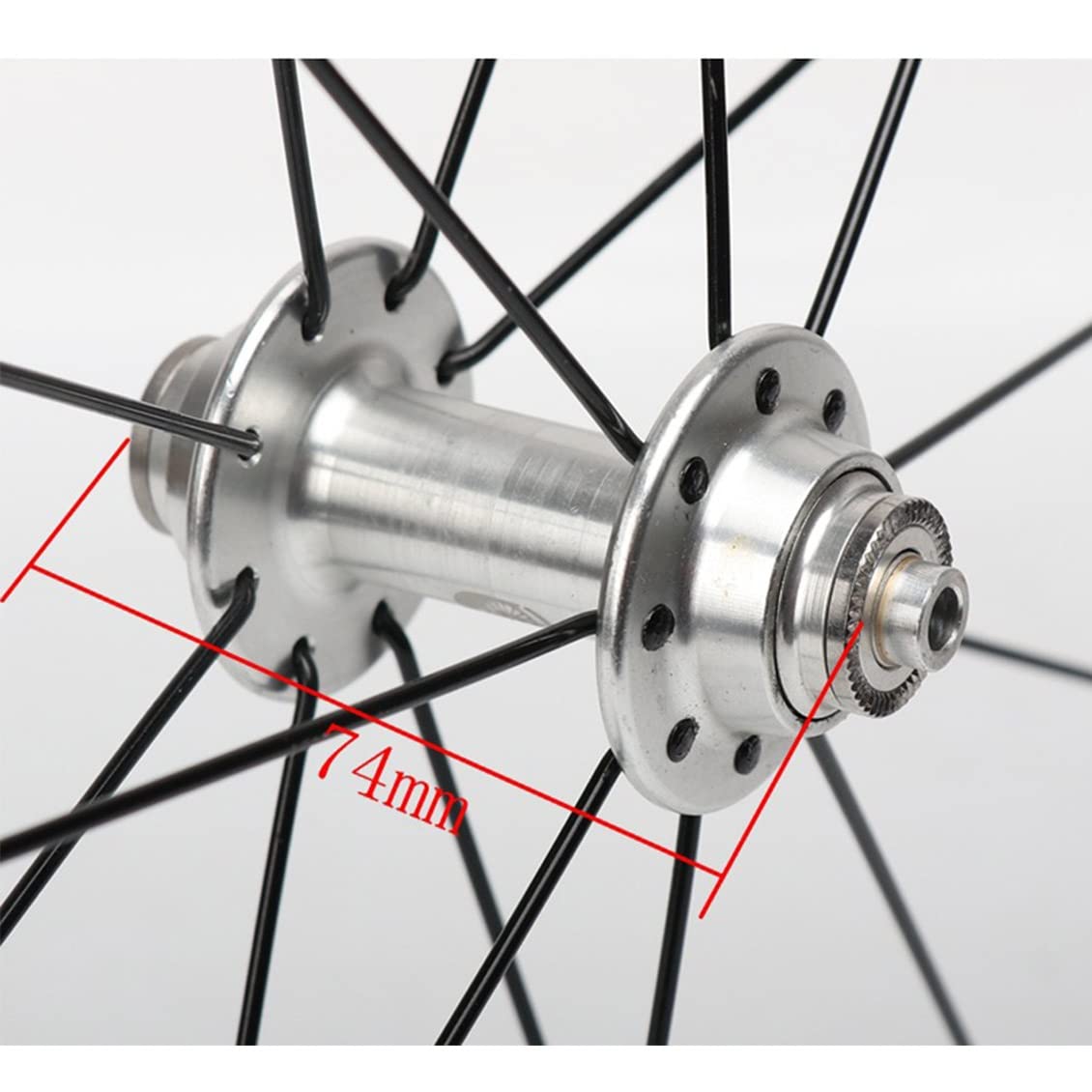 BMX Laufradsatz 20" /406 22" /451 Fahrrad Laufrad V-Brakes Hohlkammerfelge Fahrrad Laufradsatz Laufrad Set Für Kassette 8 9 10 11 Speed (Color : Black, Size : 406)