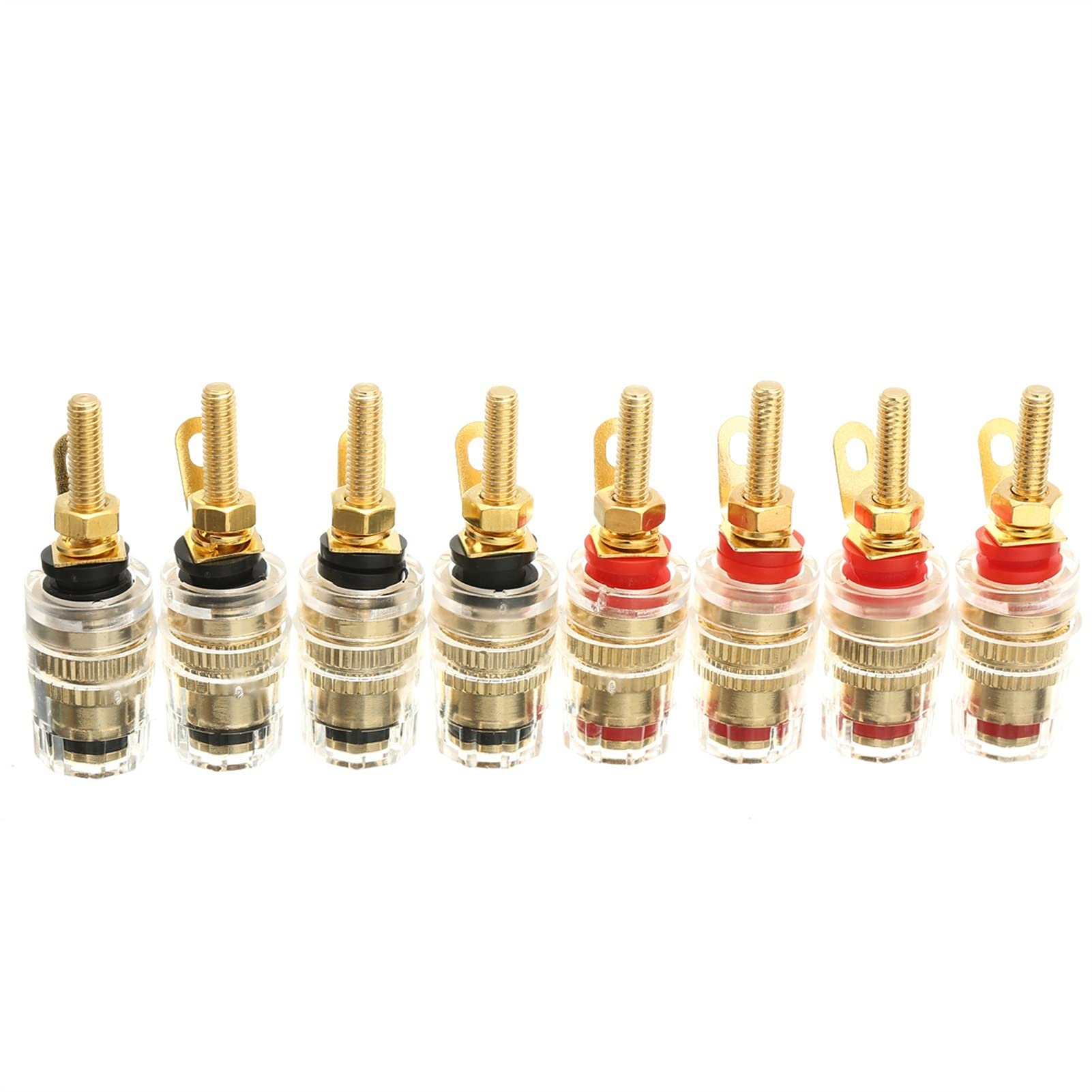 8pcs 42mm Placcato Oro Amplificatore Altoparlante Terminale Binding Post Spina A Banana Jack Connettore Amplificatore Spina per Spine A Banana 4mm Per Cavo Dell'altoparlante (Spettacolo Di Colori 8pcs 42mm Placcato Oro Amplificatore Altoparlante Terminale Binding Post Spina A Banana Jack Connettore Amplificatore Spina per Spine A Banana 4mm Per Cavo Dell'altoparlante (Spettacolo Di Colori