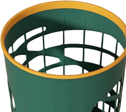 Miniatura 4 de KLKCMS Cesta de basura, contenedor de basura, redondo, duradero, de capacidad de 12 litros, contenedor de basura, para dormitorio, inodoro, hogar,