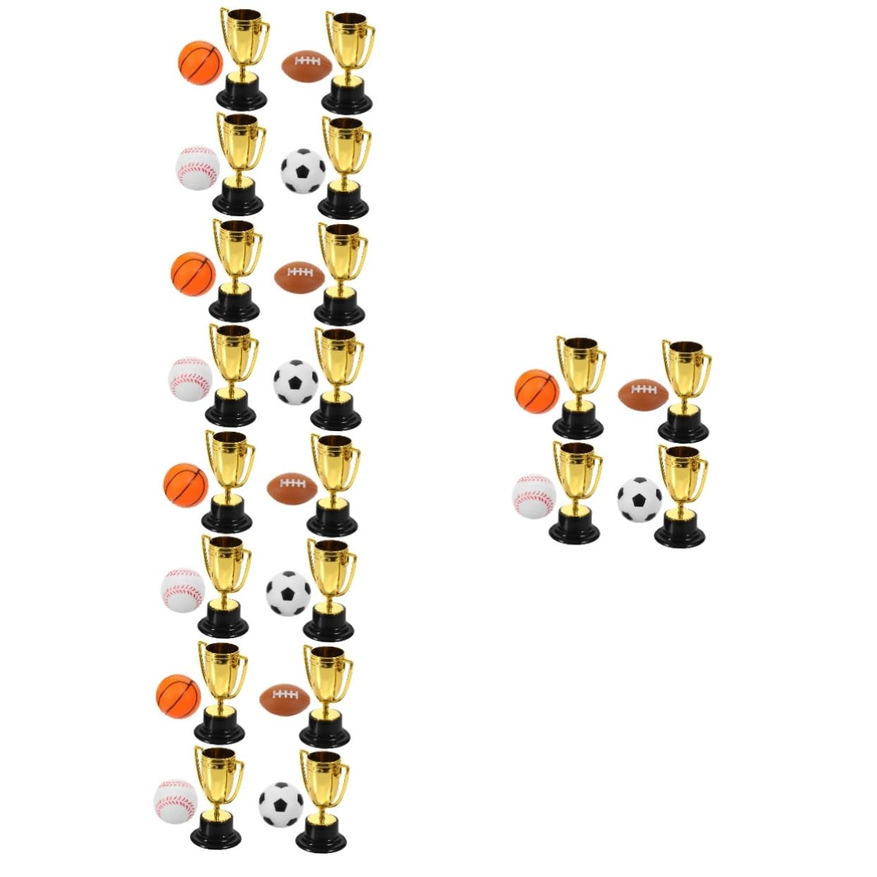 ifundom Mini Auszeichnungstrophäen Teiliges Sport Pokale Für Wettbewerbe Kreative Party Dekorationen Und Spielpreise Langlebigem Für Kindergeburtstage Und Sportevents