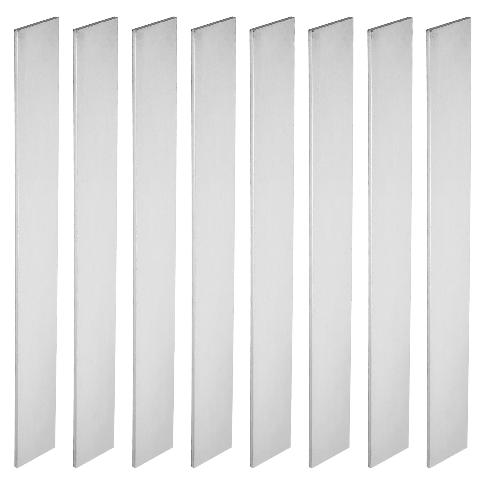 PATIKIL 8 Paquete 80CRV2 Acero para Cuchillo Elaboración Acero, 12" x 1 1/2" x 1/8" Acero Plana Barra para Bricolaje en Blanco Hoja Metal, Plana Barra Profesional y Aficionado Uso