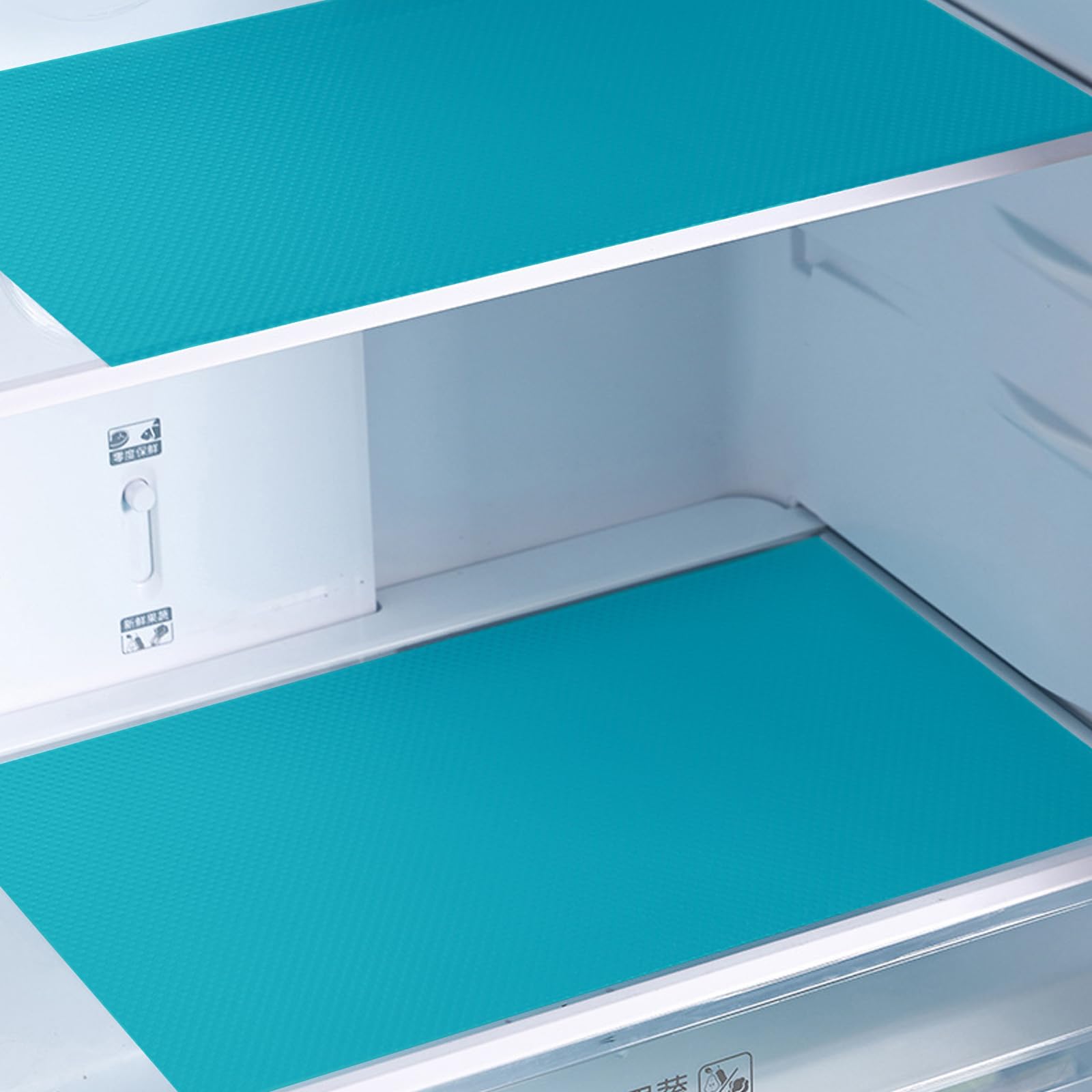 Kalttoy 4Sheet Flexible Cabinet Liners Shock Absorbing EVA Sheet Spill Resistant Refrigerator Pad for Pantries Organization Use Cuttable Fridge Pad
