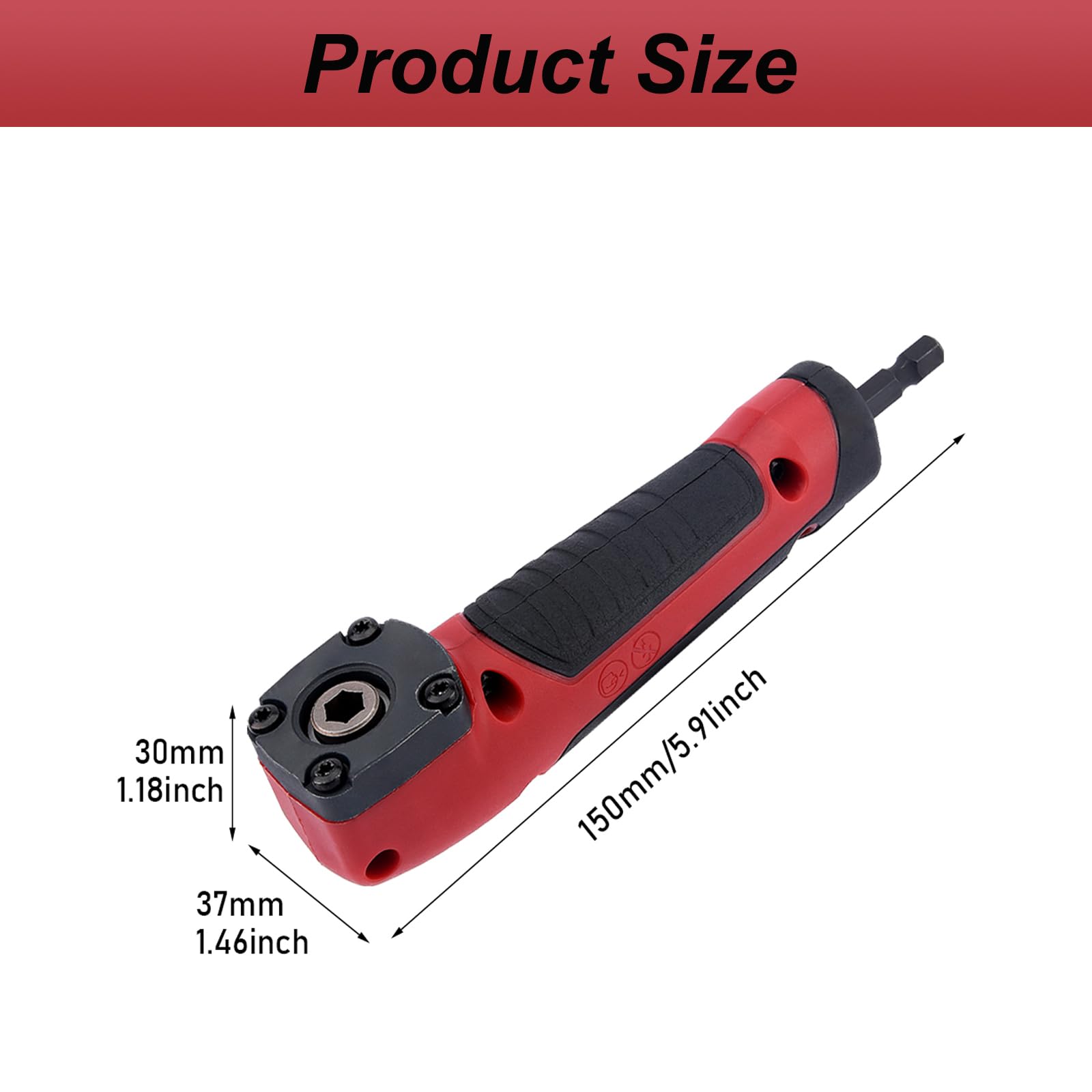 Right Angle Drill Adapter - Reach Tight Spots! -2