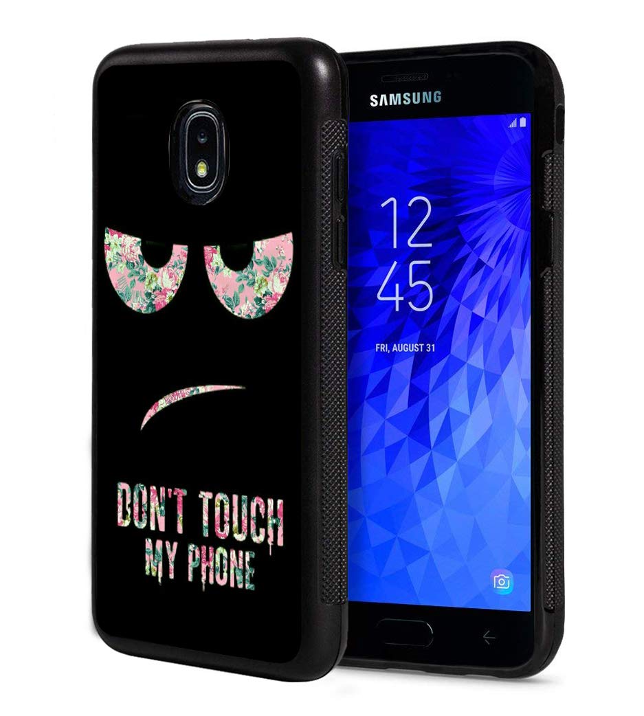 Galaxy J7 2018/J7 V 2018/J7 Refine/J7 Star Case,Slim Anti-Scratch Rubber Protective Cover for Samsung Galaxy J7 (2018) - Don't Touch My Phone