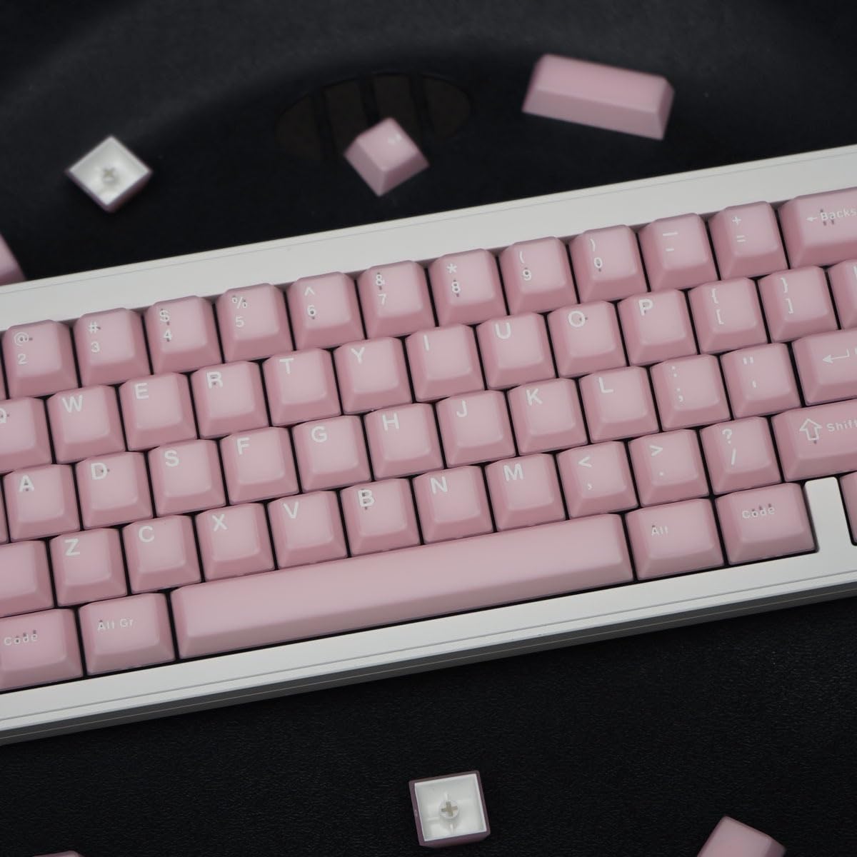 Copritasti PBT, 135 tasti Double Shot Keycaps incisi laterali