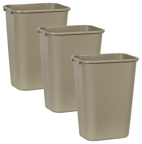 Vista 28 de Rubbermaid Contenedor de reciclaje de escritorio comercial, 3.25 galones/13 cuartos de galón, símbolo de reciclaje azul, plástico