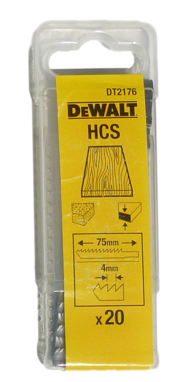 Dewalt DT2214-QZ - Hojas de sierra de calar XPC 100 cortes rapidos en madera, aglomerado, mdf hasta 60mm paso 4,2mm