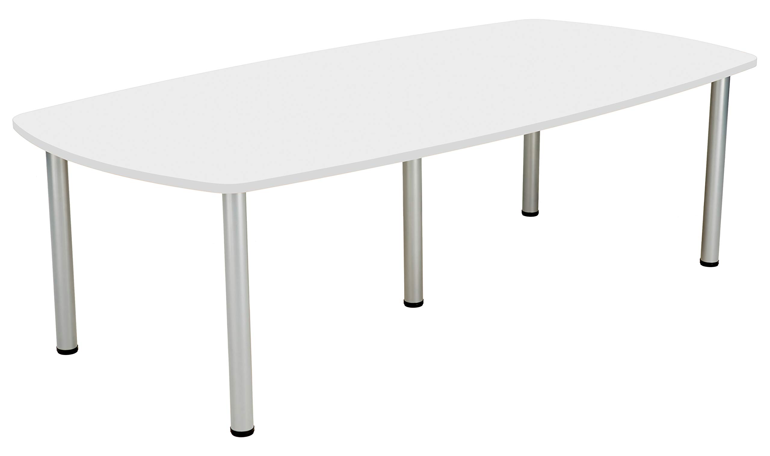 Office Hippo Heavy Duty, Sturdy Large Workstation for Boardroom, Meeting or Shared Space, Desk, Table, Durable Design, White, 240 x 120 x 73 cm