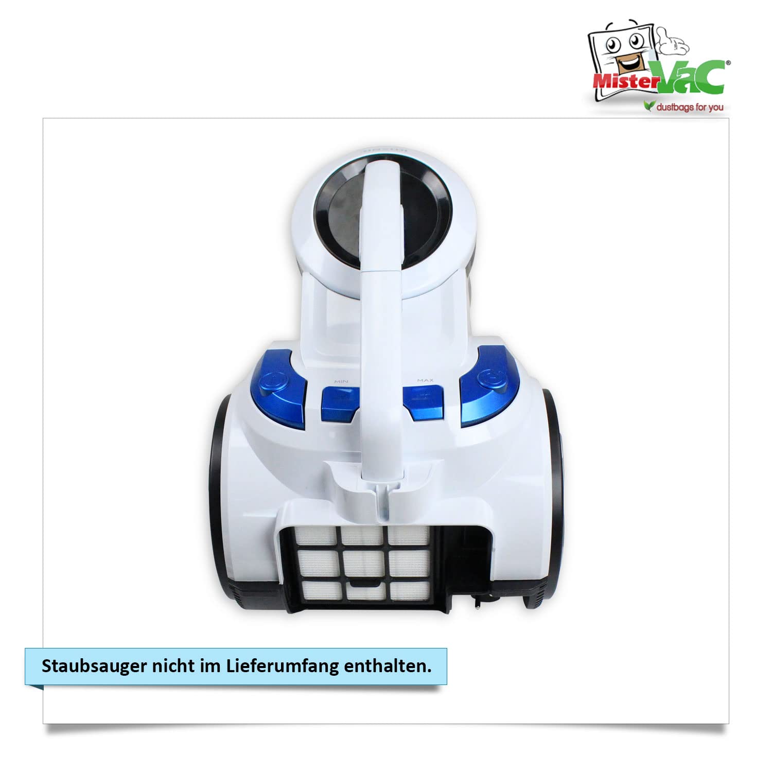 MisterVac Filtro Motore Per Aspirapolvere Koenic KVC3122A – Ricambio Originale, Telaio In Plastica, Lavabile