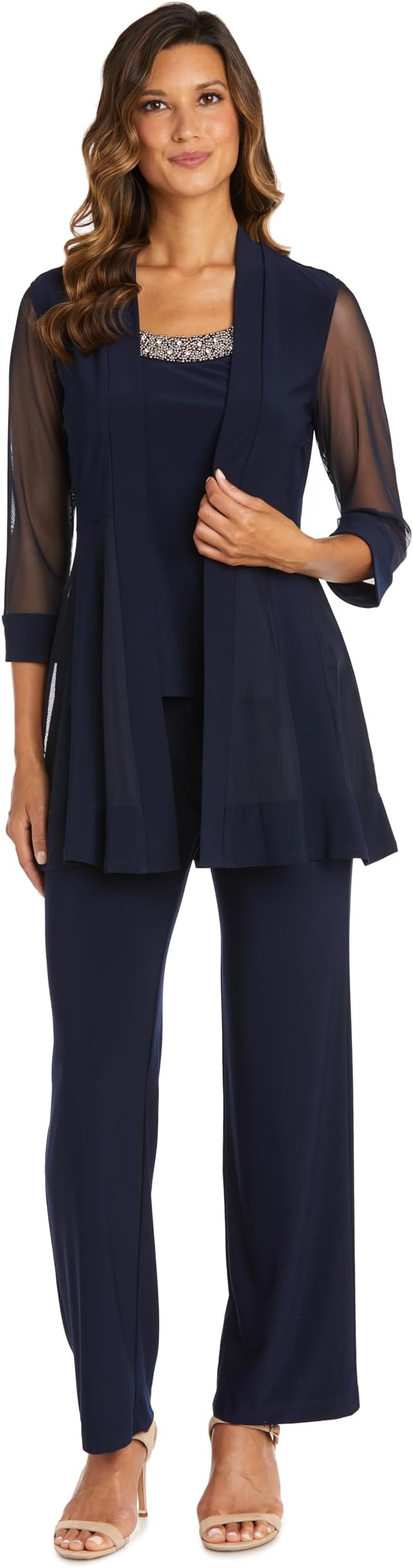 Womens Plus 2PC Jacket Pant Suit