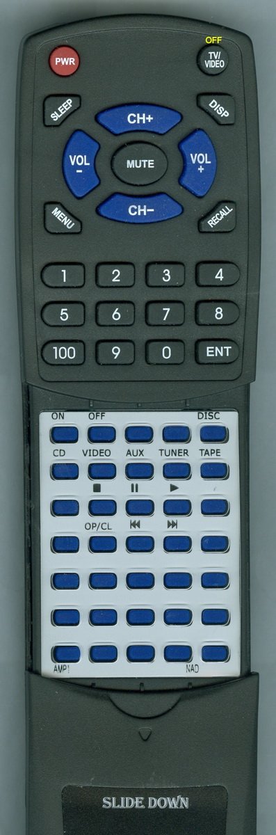 Replacement Remote Control for NAD C316BEE, AMP1, C315BEE