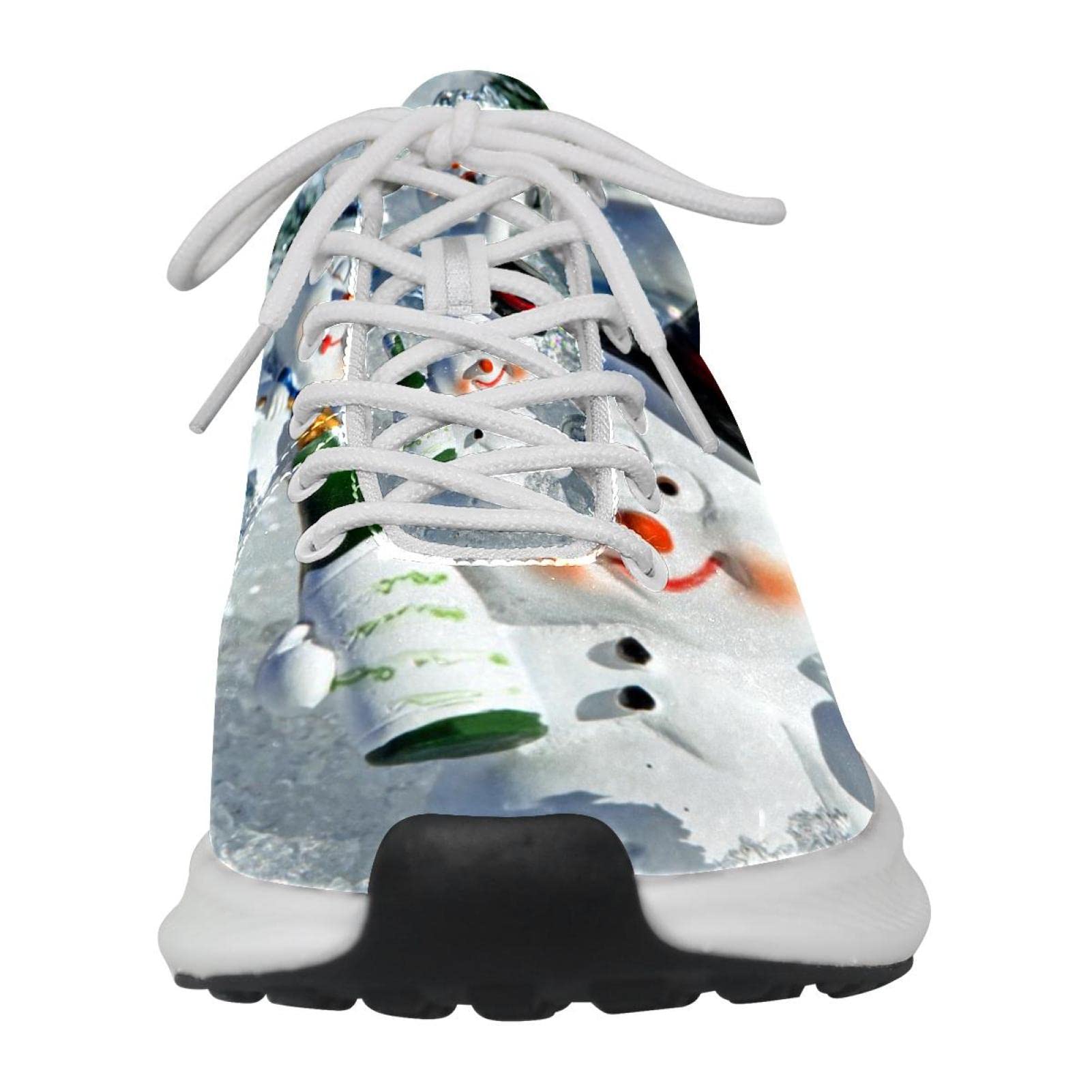 Scarpe da ginnastica uomo personalizzate Scarpe da passeggio leggere Running Athletic Casual Sneakers Natale Inverno Neve Pupazzi di