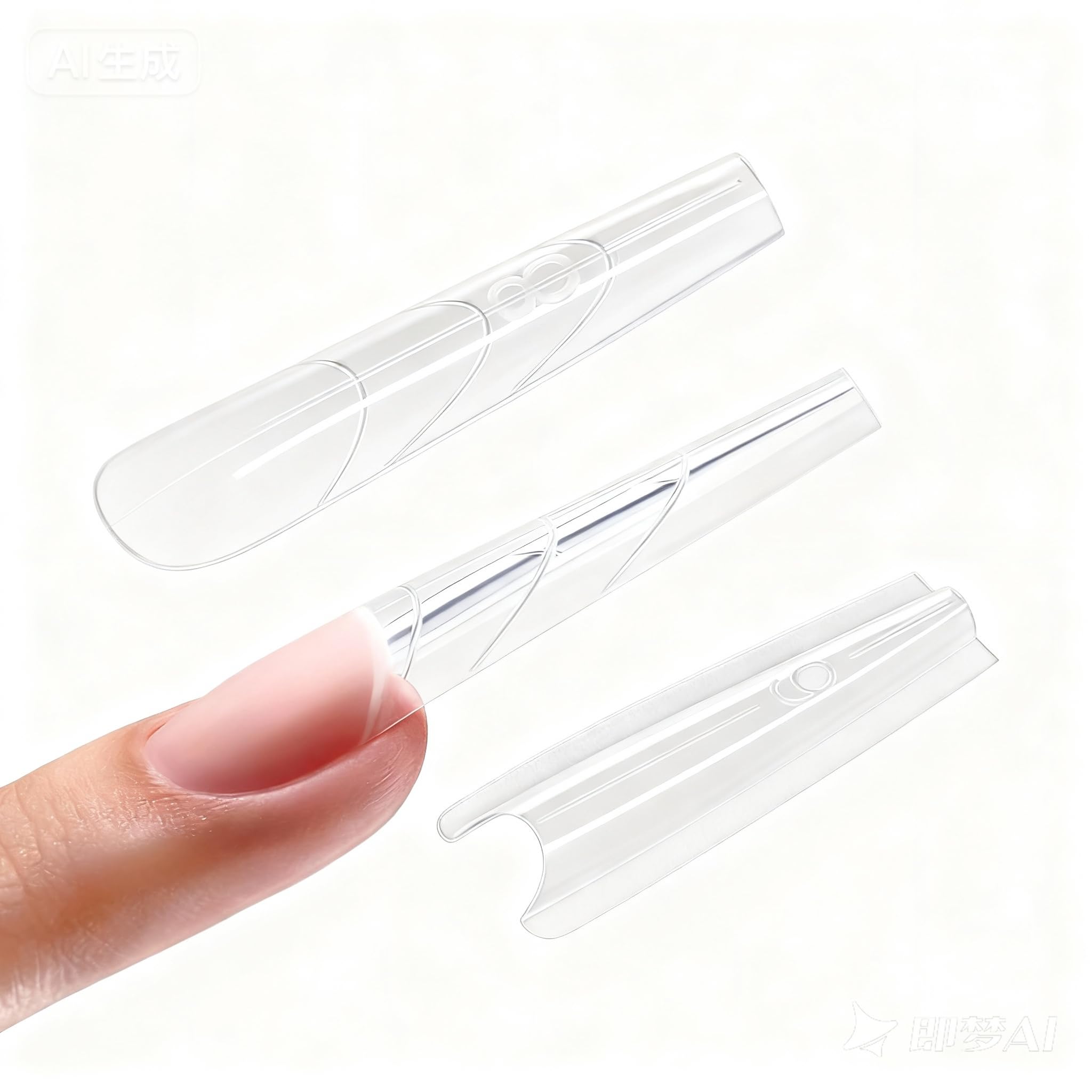 Rubyface 240 PCS Sandwich Nail Dual Forms, Nail Extension Kit for Beginner & Professional, 14 Sizes Dual Form for Polygel and Builder Gel, Salon and Home DIY Nail Art Tools (Long, 4.76 x 10.63 x 1.26 in, Trapezoidal)-image-13