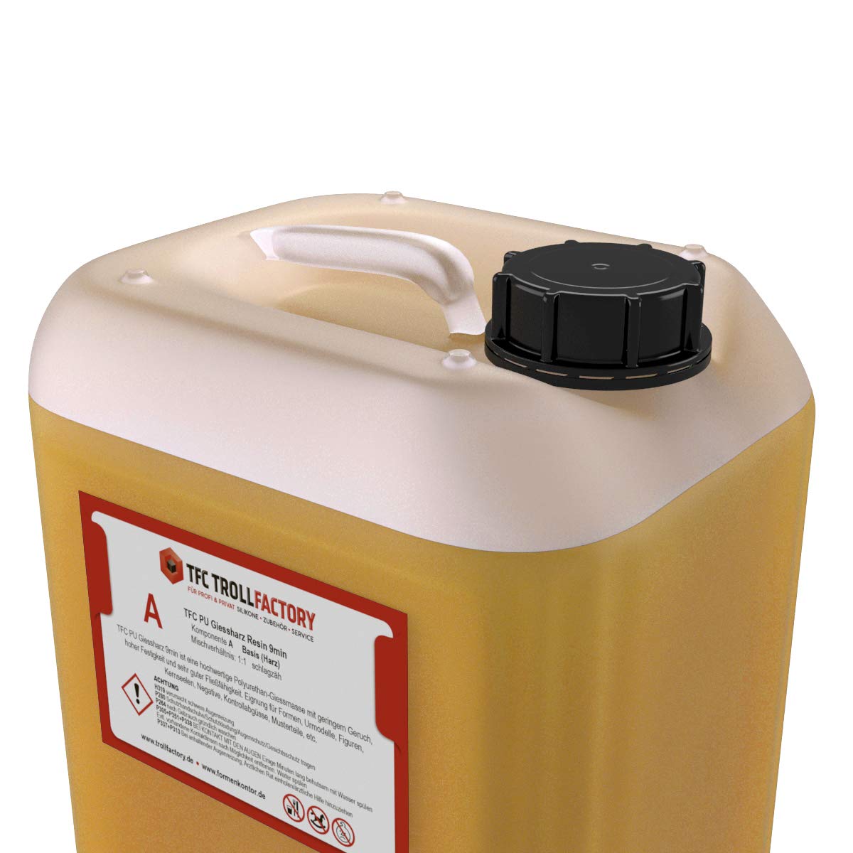 TFC Troll Factory PU Giessharz Resin 9 Min. I Zweikomponenten-Giessmasse, beige I dünnflüssig, 10 kg (2 x 5 kg)