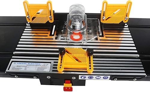 Miniatura 3 de Leegol Electric Mesa de enrutador de mesa de trabajo de madera Craftsman Tool (mesa de enrutador A)