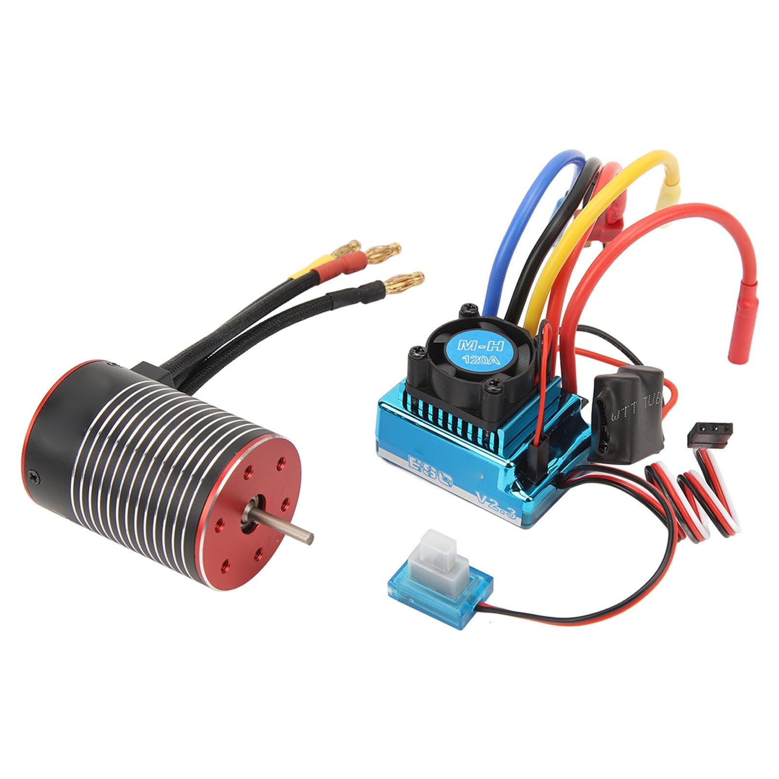 Irfora Juego de Motor sin Escobillas RC y ESC, Diseño Impermeable de 120A