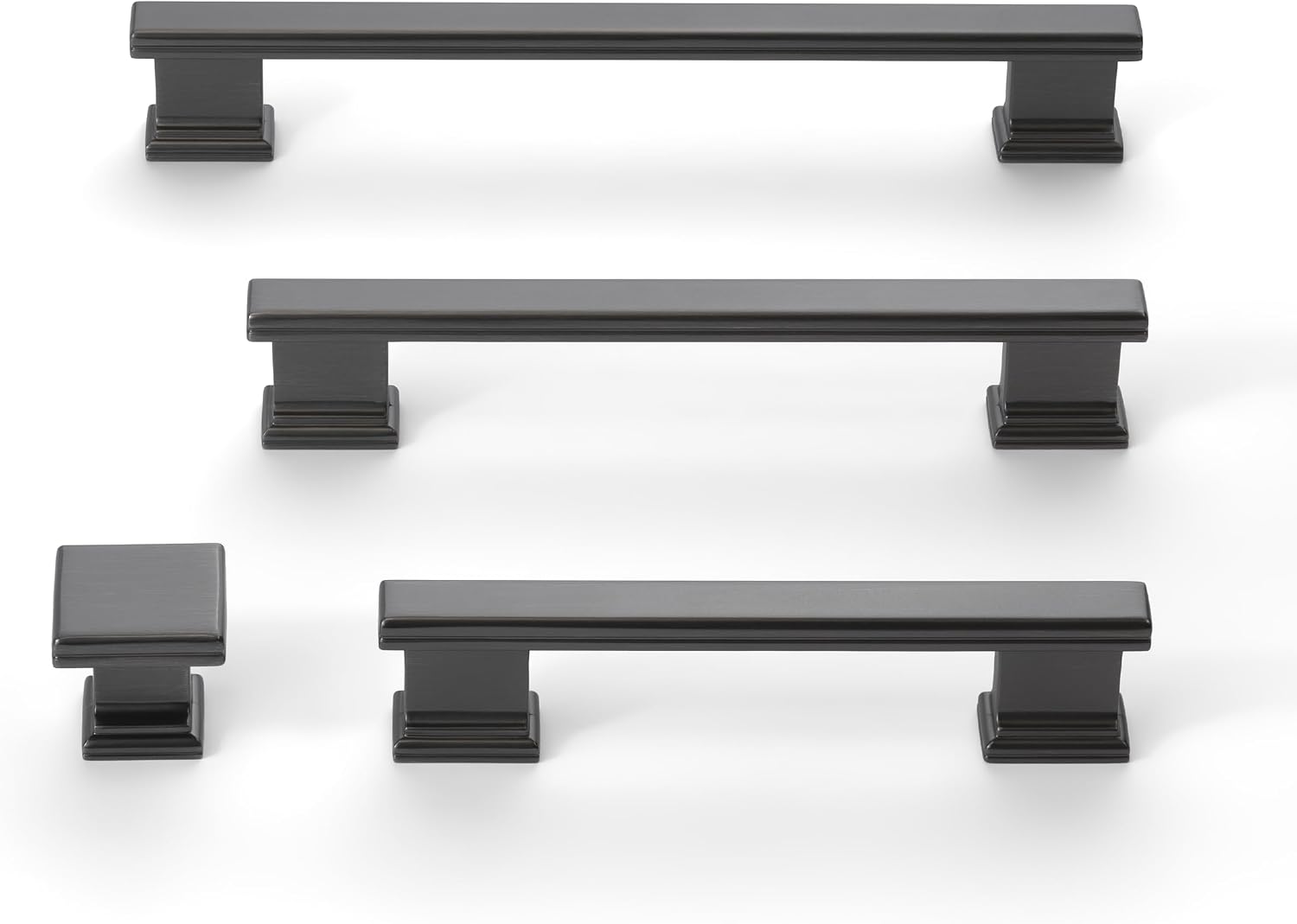 HESTIA HARDWARE 10 Pack Cabinet Hardware 3.75″ Antique Silver Cabinet Pulls | Modern Cabinets Handles, Drawer Handles, Kitchen Cabinet Handles | Pewter Cabinet Pulls (Z28.96mm.10.B)
