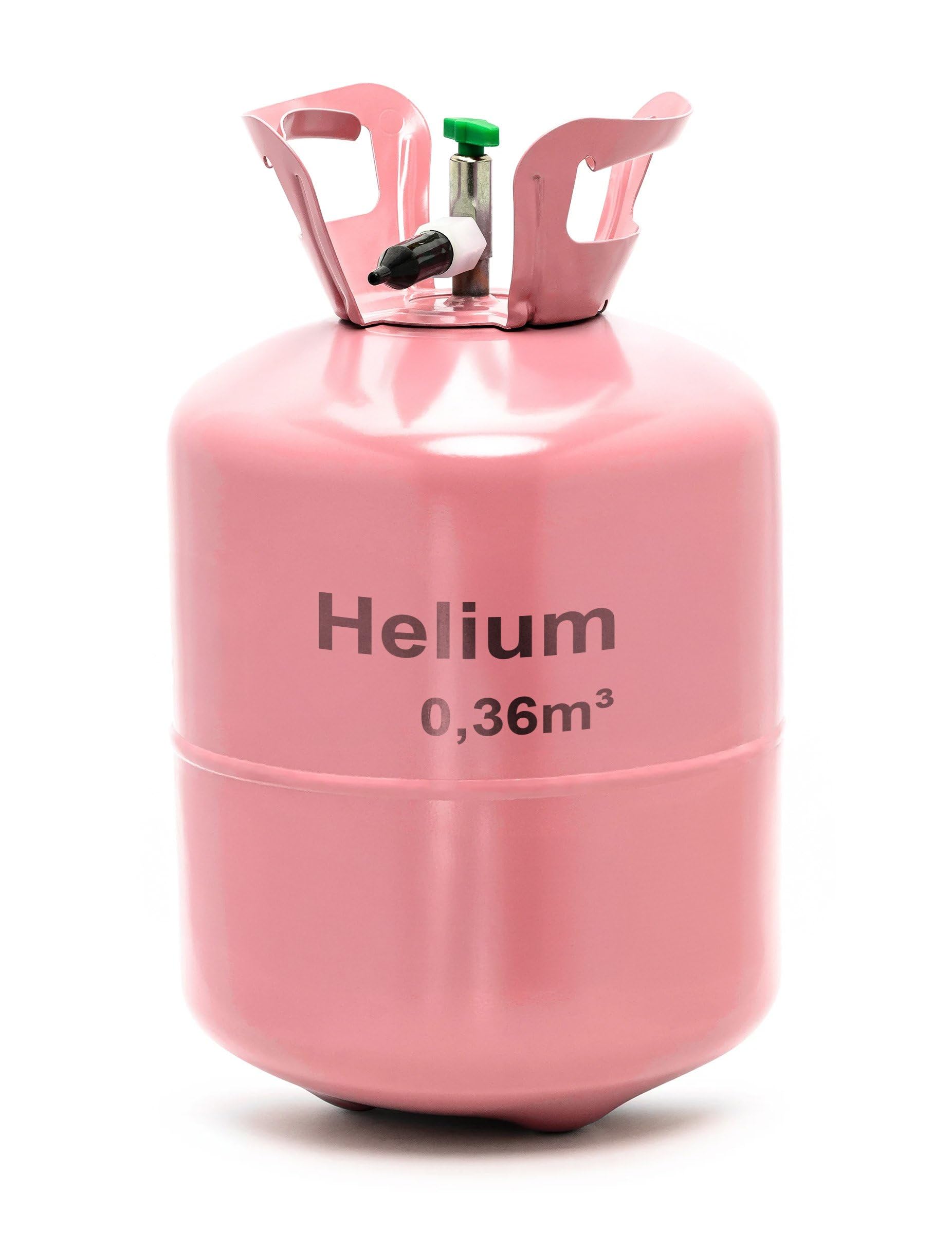 Große Heliumflasche für bis zu 50 Luftballons, Grün, Einheitsgröße