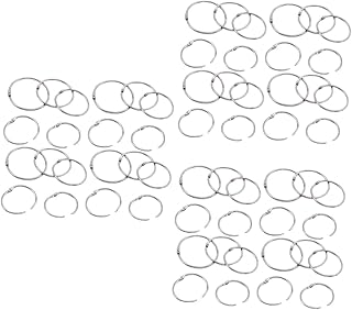 NOLITOY 300 Peças Anel Fichário Disco Fichário Folhas Soltas Anéis De Livro Anéis De Metal Para Cartões A5 Notebook Anéis De Metal Para Artesanato Espiral Notebook Flash Cartão Anéis