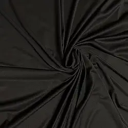 Tecido Malha Helanca Light Preto - 1,80m de largura 100% poliéster (HL-22)