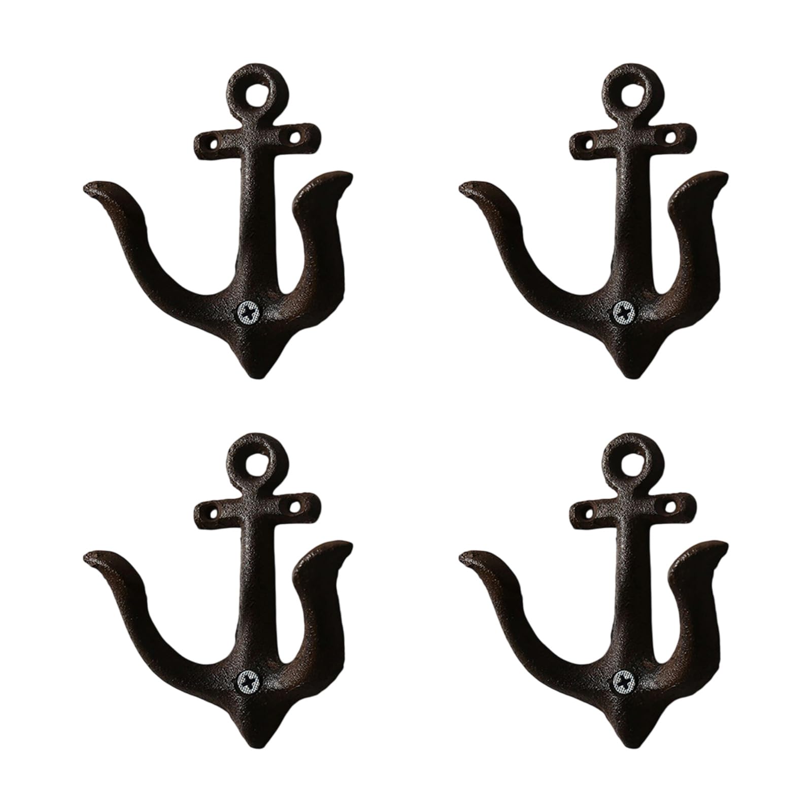 JSGHGDF Duty Iron Anchors Wall Hooks Antique Styles Decorative Hangers for Entryway Living Room Coastal Themed Homes Decors Anchors Hook