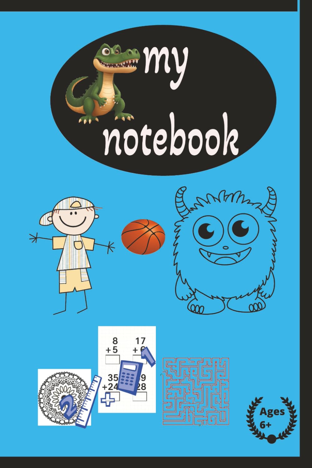 My notebook: Puzzles...drawing...calculating..
