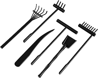 TOYANDONA 6 Pçs Zen Ancinho Mini Zen Ancinhos De Jardim Ferramentas De Jardim Zen De Areia Para Meditação Ferramentas De Desenho De Jardim Caneta Ancinho Para Decoração De Mesa De