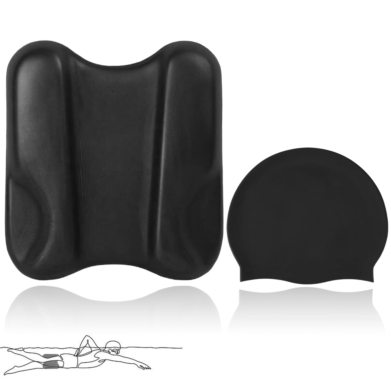 RANJIMA Pull Kick Schwimmbrett, Schwimm-Trainingshocker Pullbuoy, Swim Training Tool, Pullbuoy optimierung der Technik und Wasserlage beim Schwimmtraining