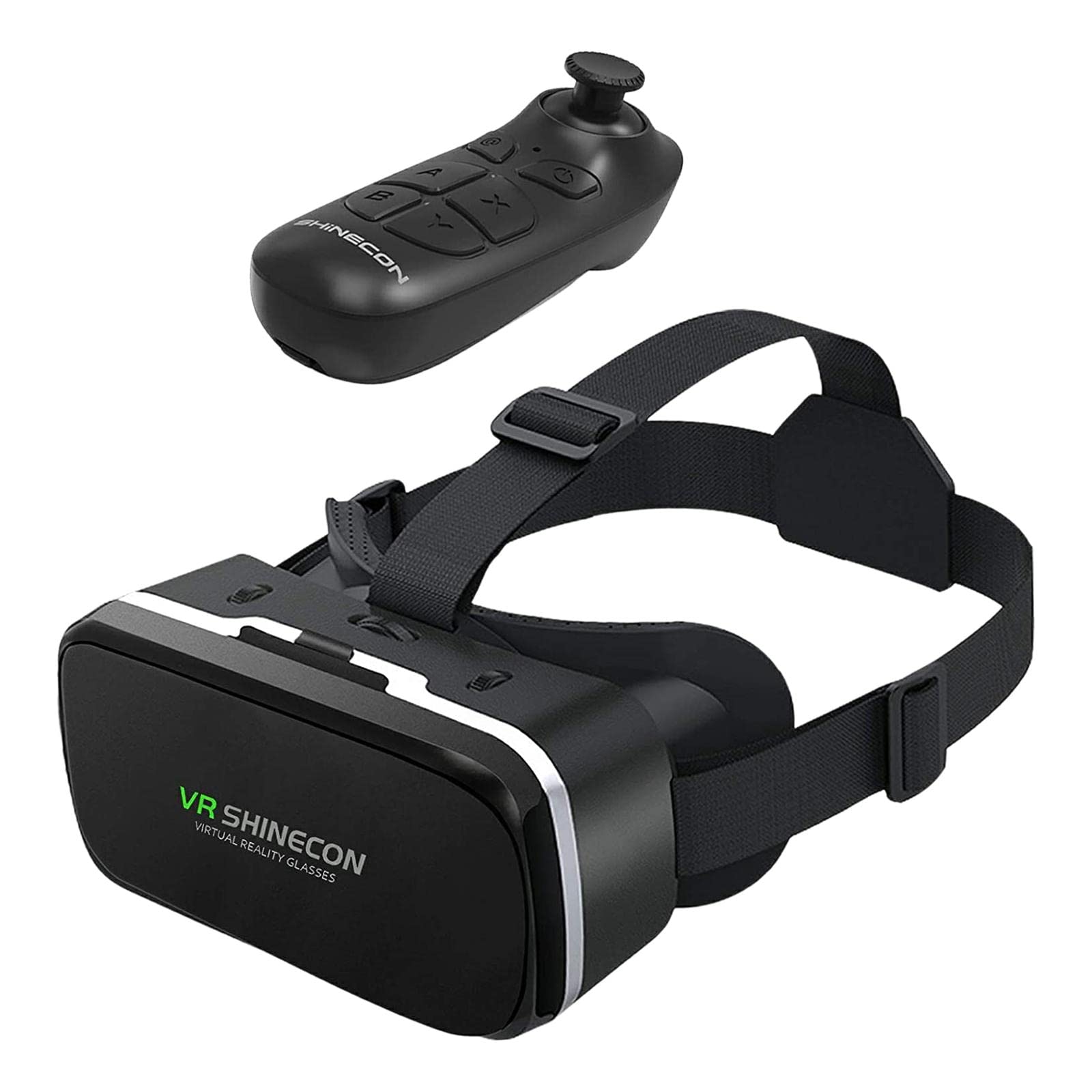 Virtual-Reality-Brille 3D Headset Brille mit Ergonomischem Design Und Einstellbaren Asphärischen Linsen für Komfortable Nutzung für, Griff