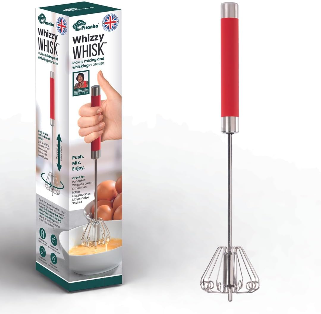 Piranha Whizzy Whisk Effortless Whisking. Your GoTo Mini Manual Whisk