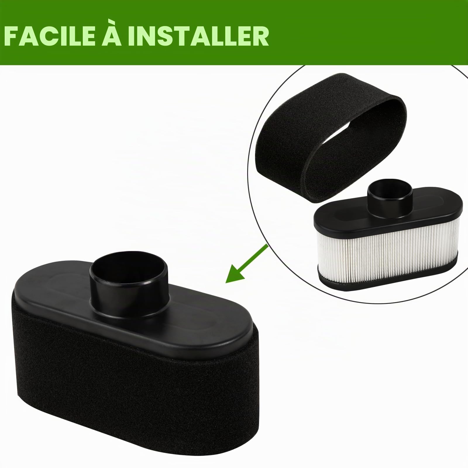 Kit de mise au point BenTsD compatible avec le moteur FR691V pour tondeuse à gazon Kawasaki FR730V FS541V FS651V FS691V, filtre à air de remplacement 11013-0752 et filtre à huile 49065-7007