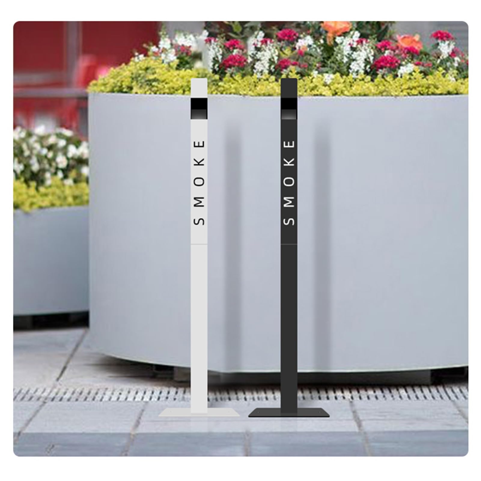 Raccoglitore Di Mozziconi Sigaretta Da Esterno, Contenitore For La Raccolta, Adatto For Terrazze, Giardini, Strade Hotel E Bidoni Della Spazzatura(Black)
