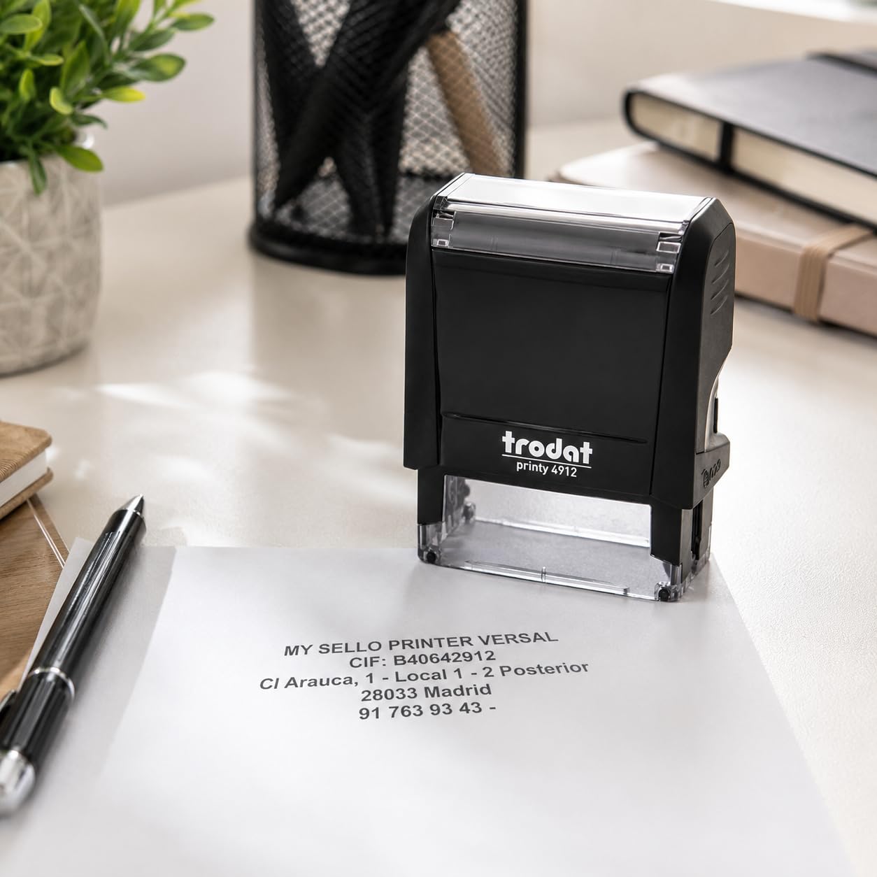 Timbro Personalizzato | Timbri Personalizzati Autoinchiostrante | Trodat 11 36x12mm | Timbro Personalizzabile Completo di Personalizzazione