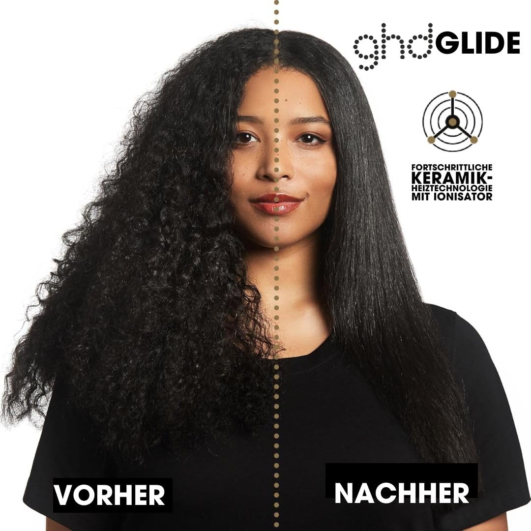ghd glide Hot Brush: Elektrische Haarglätter Bürste für geschmeidiges Haar