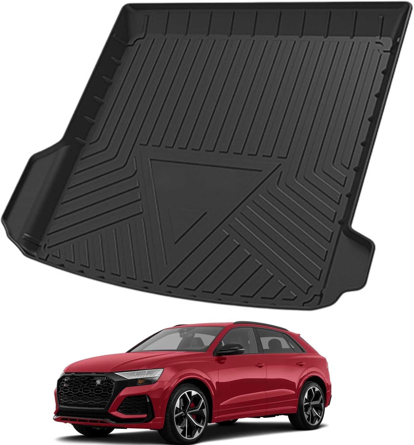 PLAKDFUU Bootmat for Audi Q8 Gas 2019-2023 easyclean protector