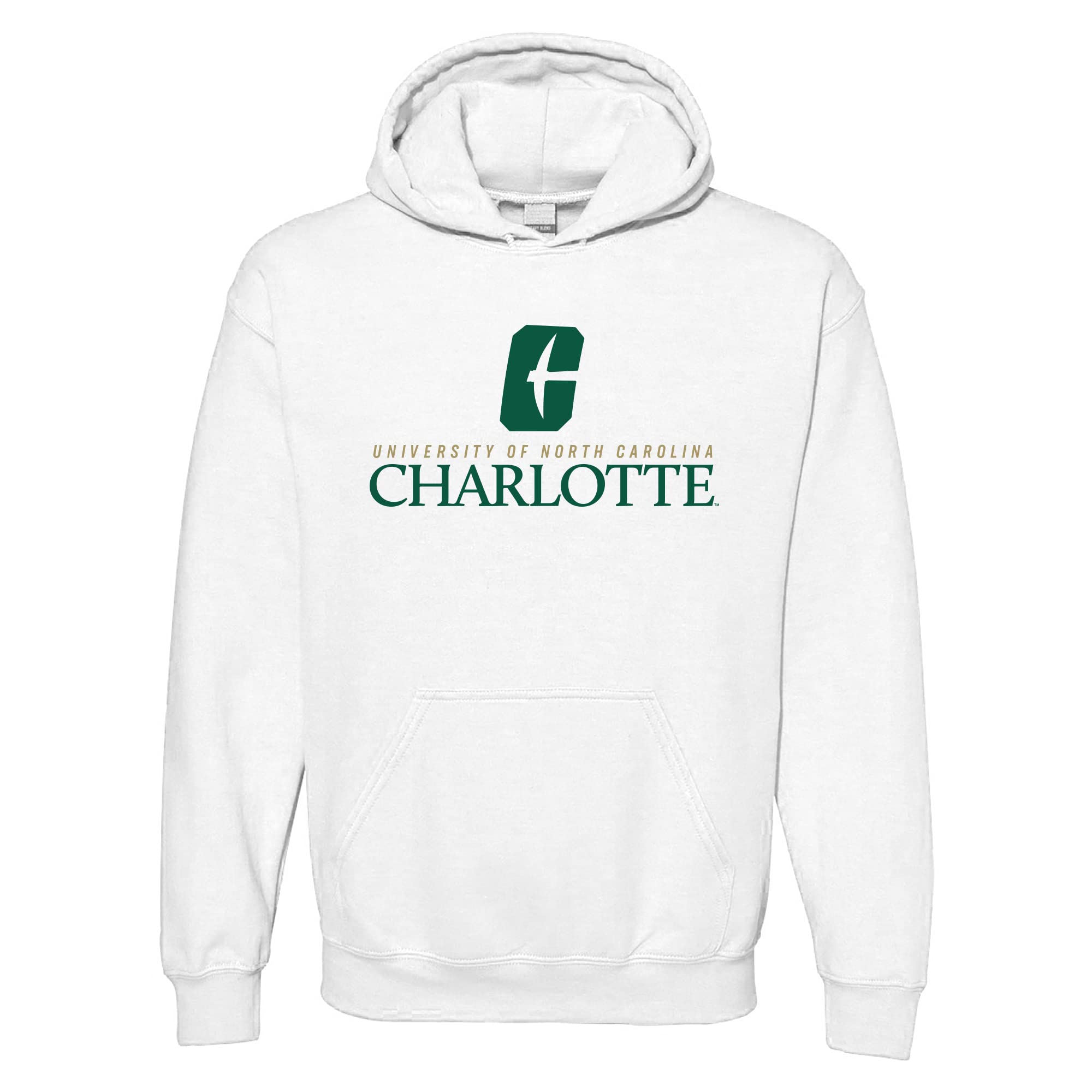 UGP Campus Apparel AH1121 - UNC Charlotte Forty-Niners Institutional Logo Hoodie - 2X-Large - White
