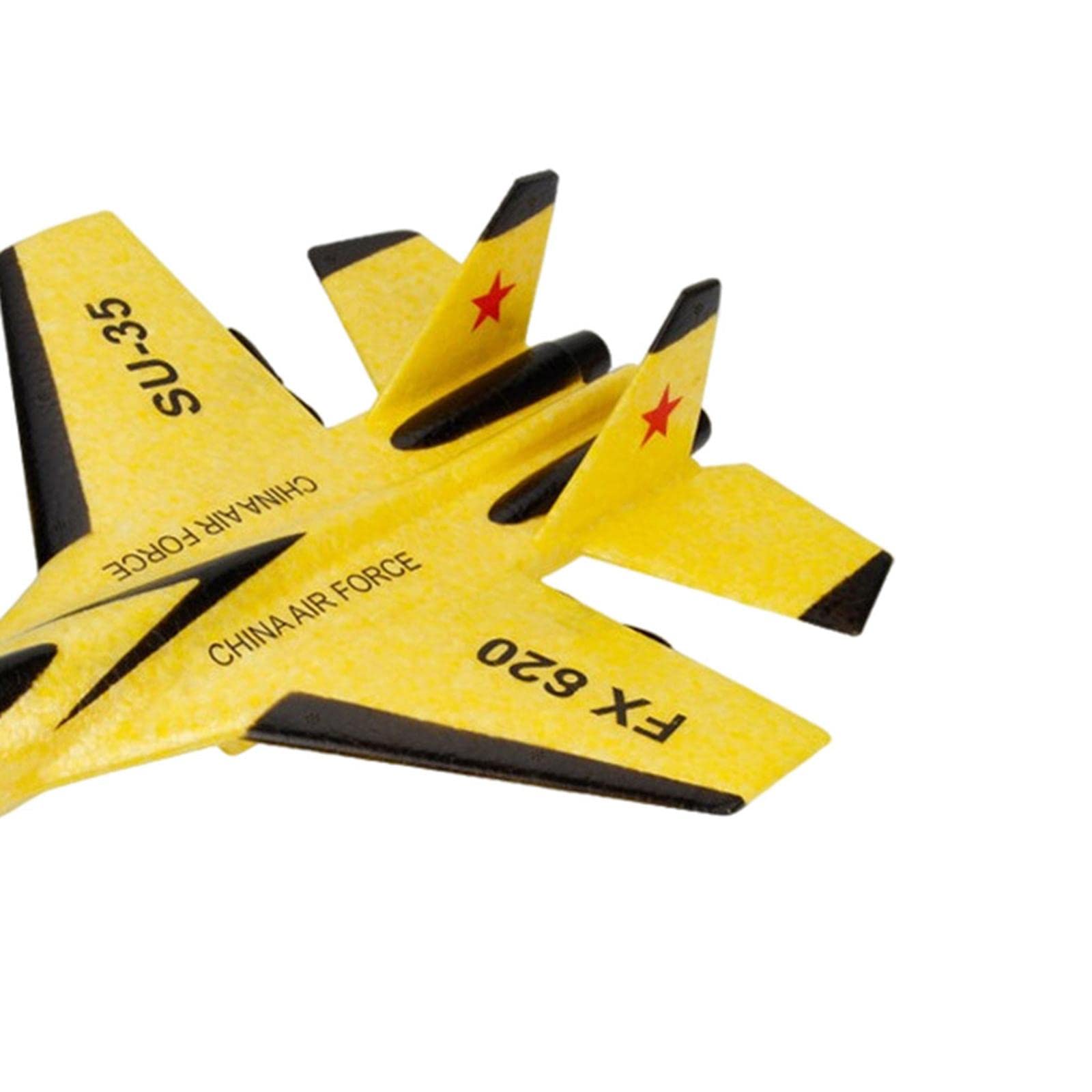 RC Planeador Avión Teledirigido Planeador de Espuma Recargable Resistente a Caídas Adecuado para Y Actividades Familiares, batería Amarilla 2